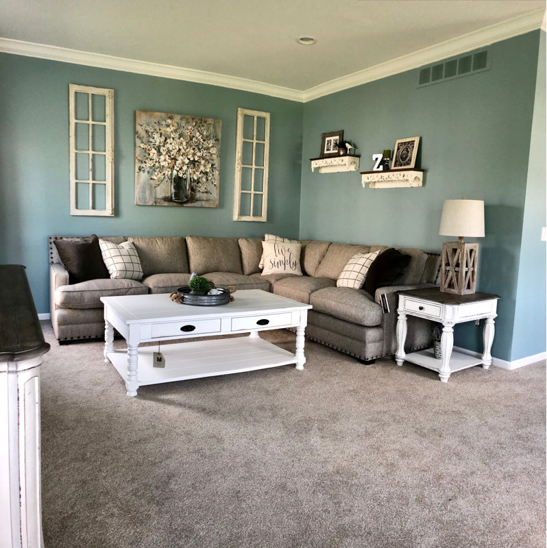 Farmhouse Living Room Design Photo by Wayfair Wayfair